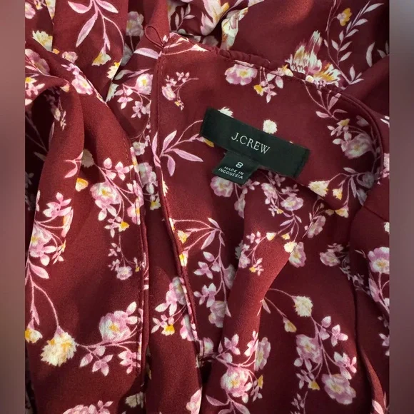 J. Crew Red Ruffled Tiered Midi Sundress - Picture 4 of 5